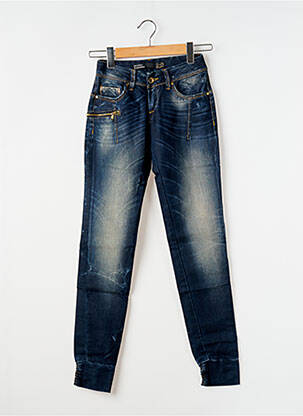 Jeans coupe slim stretch taille normale bleu TIFFOSI femme