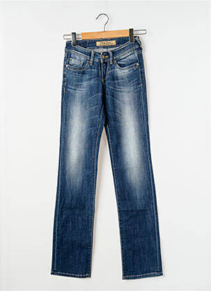 Jeans coupe droite stretch taille normale bleu TIFFOSI femme