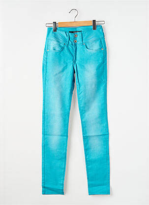 Pantalon slim stretch taille normale bleu TIFFOSI femme