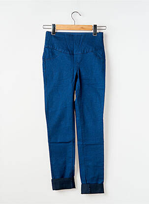 Pantalon 7/8 stretch taille normale bleu TIFFOSI femme