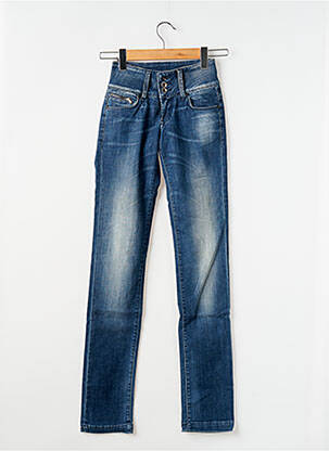Jeans coupe droite stretch taille normale bleu TIFFOSI femme