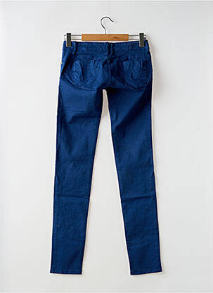 Pantalon slim tissage popeline taille normale bleu TIFFOSI femme