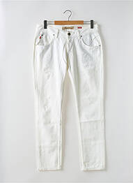 Jeans coupe slim tissage brut taille normale blanc TIFFOSI femme