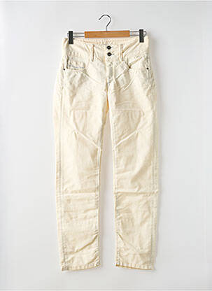 Jeans coupe slim beige TIFFOSI pour femme