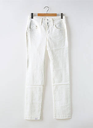 Jeans coupe slim tissage brut taille normale blanc TIFFOSI femme