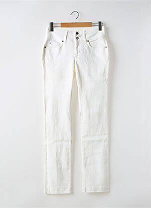 Jeans coupe slim tissage brut taille normale blanc TIFFOSI femme
