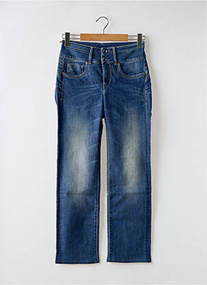 Pantacourt coupe droite taille normale bleu TIFFOSI femme