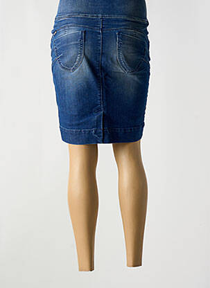 Jupe mi-longue stretch bleu TIFFOSI femme
