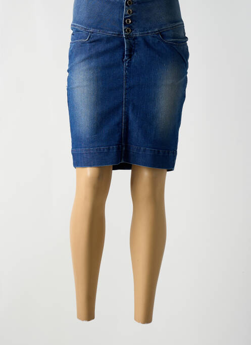 Jupe mi-longue bleu TIFFOSI pour femme