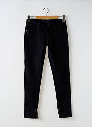 Jeans coupe slim tissage brut taille normale noir TIFFOSI femme