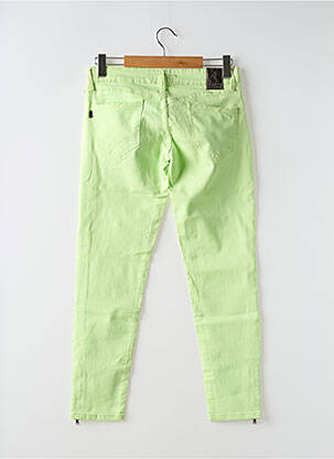 Jeans coupe slim tissage brut taille normale vert TIFFOSI femme