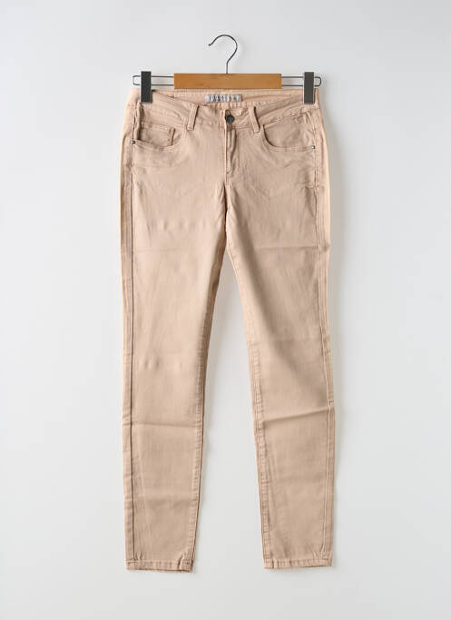 Jeans coupe slim marron TIFFOSI pour femme