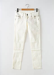 Jeans coupe slim tissage brut taille normale blanc TIFFOSI femme