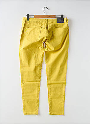 Pantacourt stretch taille normale jaune TIFFOSI femme