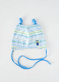 Bonnet fermeture liens à nouer bleu MAXIMO garcon