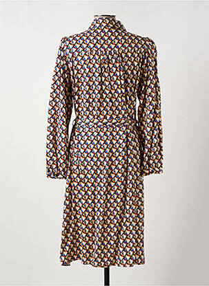 Robe mi-longue manches longues manches longues beige C'EST BEAU LA VIE femme