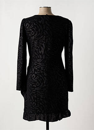 Robe courte manches longues manches longues noir MORGAN femme