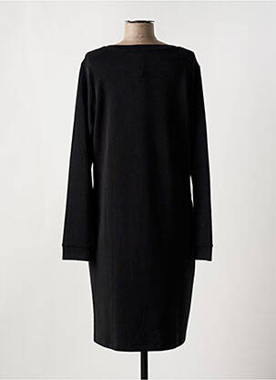 Robe mi-longue manches longues manches longues noir GARCIA femme