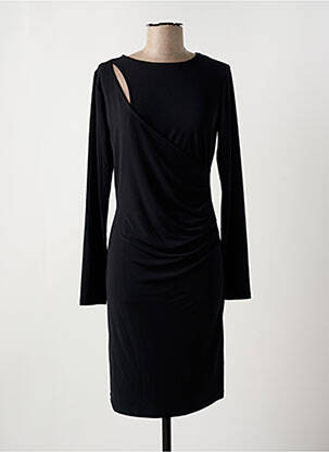 Robe mi-longue manches longues manches longues noir TIFFOSI femme