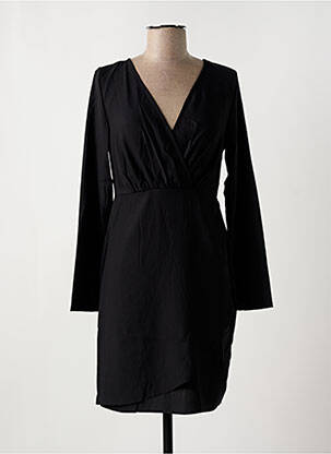 Robe courte fermeture zippée au dos manches longues noir TIFFOSI femme