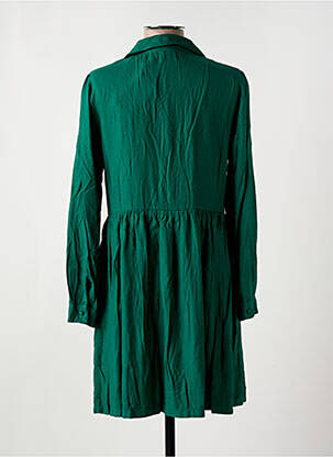 Robe courte coupe fluide manches longues vert LES TROPEZIENNES femme