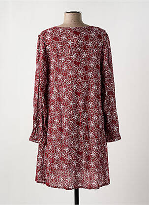 Robe courte manches longues manches longues rouge ÉTYMOLOGIE femme