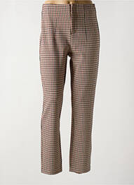 Pantalon droit stretch taille haute beige GARCIA femme