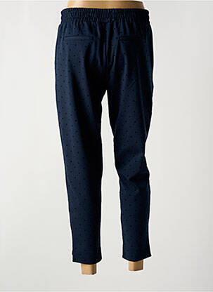 Pantalon 7/8 taille élastique bleu ICHI femme
