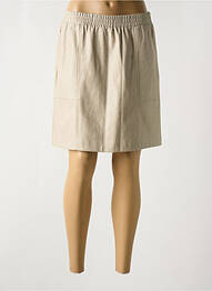 Jupe courte poches beige ICHI femme