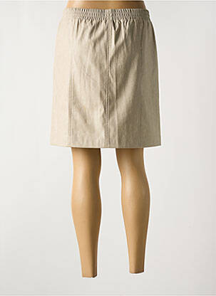 Jupe courte poches beige ICHI femme