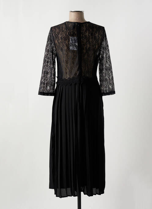Robe longue manches longues manches longues noir TIFFOSI femme