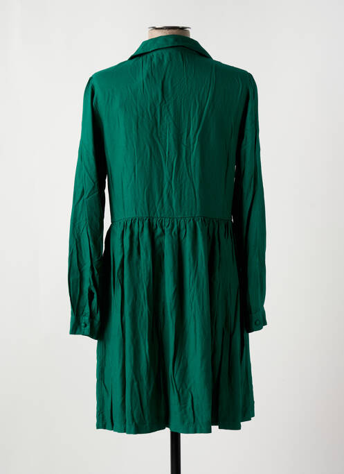 Robe courte manches longues manches longues vert LES TROPEZIENNES femme