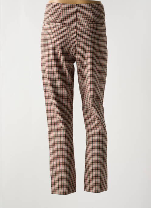 Pantalon droit stretch taille haute beige GARCIA femme