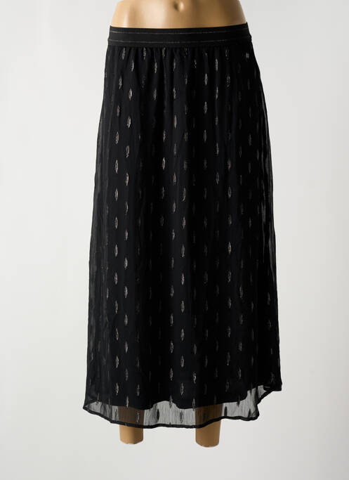 Jupe mi-longue noir GARCIA pour femme