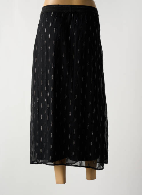 Jupe mi-longue noir GARCIA pour femme