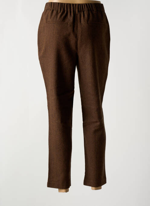 Pantalon 7/8 marron C'EST BEAU LA VIE pour femme