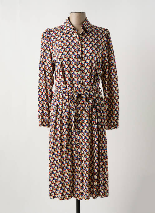 Robe mi-longue beige C'EST BEAU LA VIE pour femme