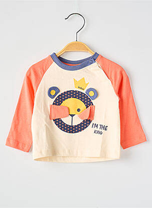 T-shirt manches longues manches longues orange BOBOLI garçon