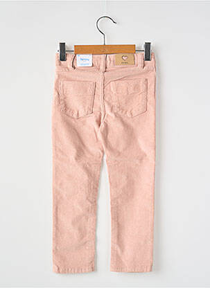 Pantalon slim tissage velours taille ajustable rose MAYORAL fille