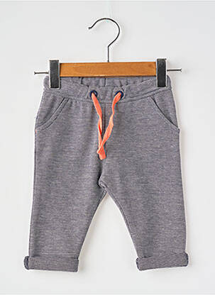Jogging tissage chiné taille élastique gris BOBOLI fille