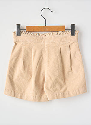 Short stretch taille ajustable beige ZY fille