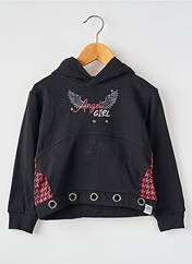 Sweat-shirt à capuche noir BOBOLI pour fille seconde vue