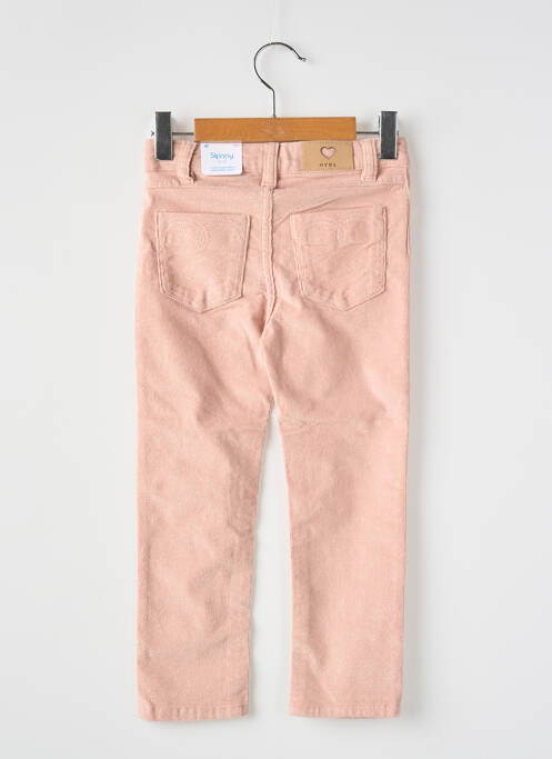 Pantalon slim tissage velours taille ajustable rose MAYORAL fille