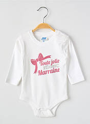 Body lingerie blanc JHK pour enfant seconde vue