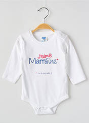 Body lingerie blanc JHK pour enfant seconde vue