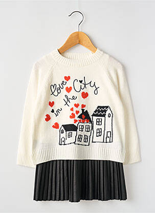 Ensemble jupe blanc MAYORAL pour fille