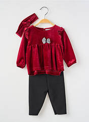 Ensemble pantalon rouge P'TIT MÔME pour fille seconde vue