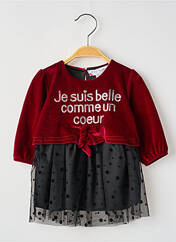 Robe mi-longue rouge P'TIT MÔME pour fille seconde vue
