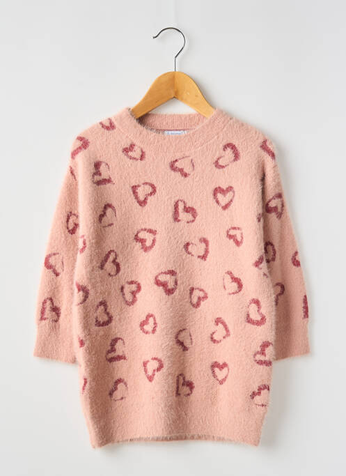 Robe mi-longue rose MAYORAL pour fille