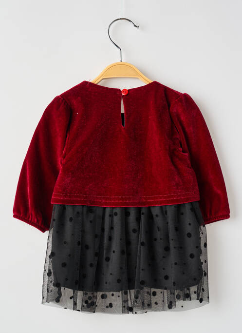 Robe mi-longue rouge P'TIT MÔME pour fille